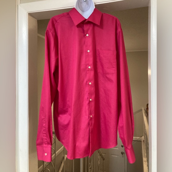 Van Heusen Lux Sateen No Iron Button Down - Picture 2 of 5